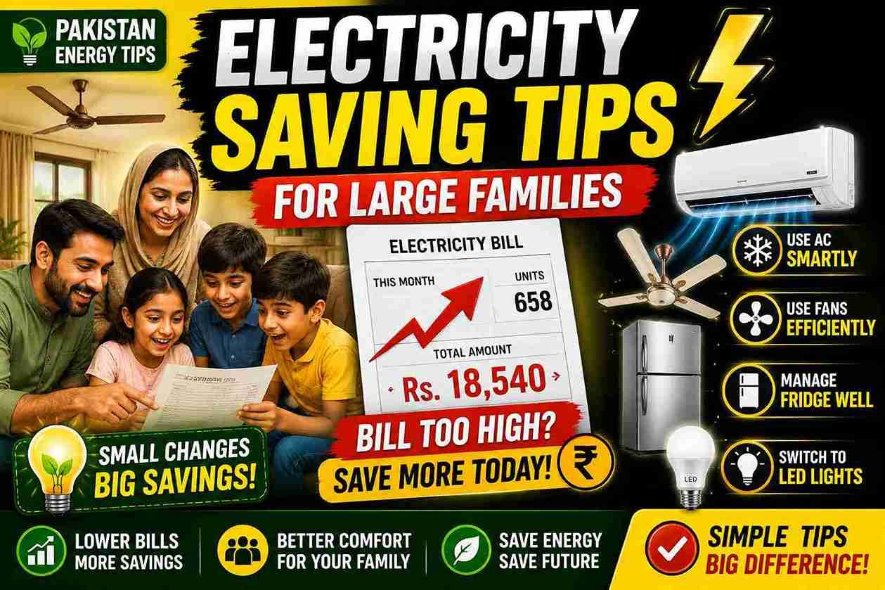 Electricity Saving Tips for Homes With Children and Large Families